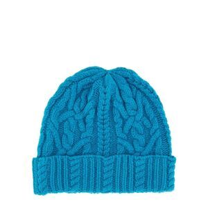 ASPESI Cable Knit Wool Beanie Women BABY BLUE Caps & Hats